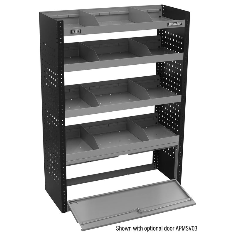 Sealey Modular Flat Shelf Van Storage Unit 925mm APMSV01 Sealey - Dynamic Drive