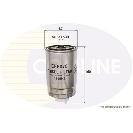 Comline Fuel Filter Element fits Alfa Romeo 147 2001-2010 1.9
