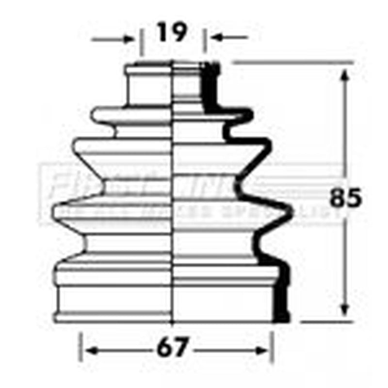 First Line Drive Shaft Bellow Kit Front Left fits Chevrolet Matiz 2005-2013