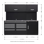 Sealey Premier Premier Storage System with Stainless Worktop 2.3m APMSCOMBO4SS Sealey Premier - Dynamic Drive