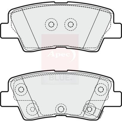 Apec Front & Rear Pads fits Kia Soul I 2009-2014 1.6