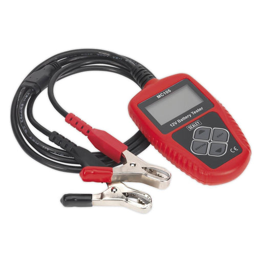 Sealey Motorcycle Digital Battery Tester 12V MC105 Sealey - Dynamic Drive