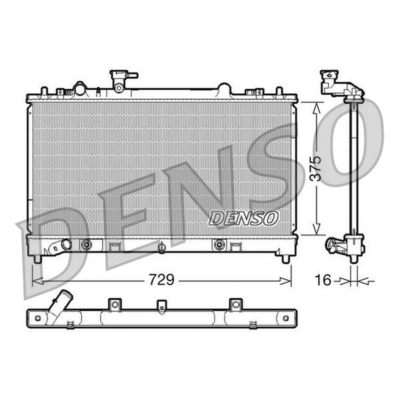 Denso Engine Radiator fits Mazda 6 2007-2013 2.5