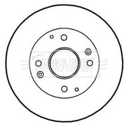Borg & Beck Rear Brake Solid Discs & Pads fits Honda Accord 1999-2002 2.0