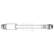 Apec Brake Hydraulic Hose Line Rear fits Audi A1 2018 on