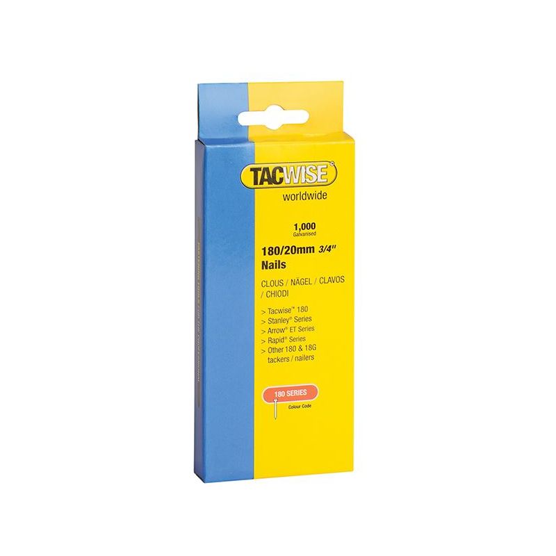 Tacwise 180 18 Gauge 40mm Nails (Pack 1000) Tacwise - Dynamic Drive