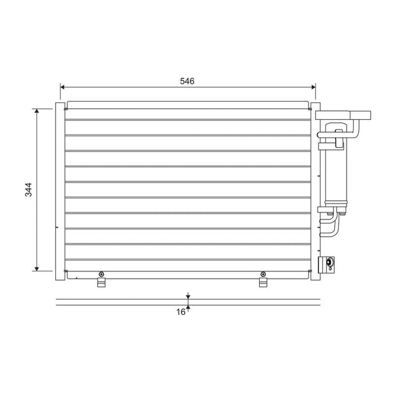 Valeo Air Conditioning Condenser 822699