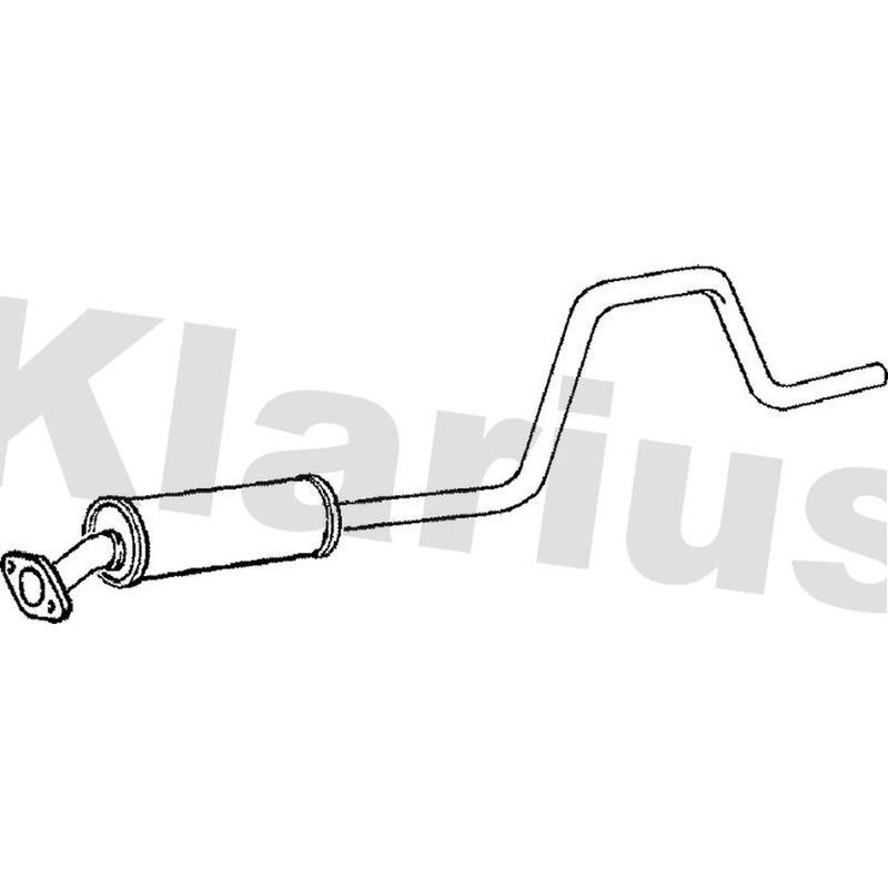 Klarius Box With Centre Pipe Centre fits Land Rover Freelander I 1998-2006 1.8