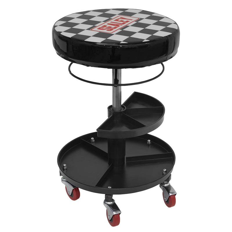 Sealey SCR15 Mechanic's Seat and Tool Tray Combo SCR15COMBO Sealey - Dynamic Drive