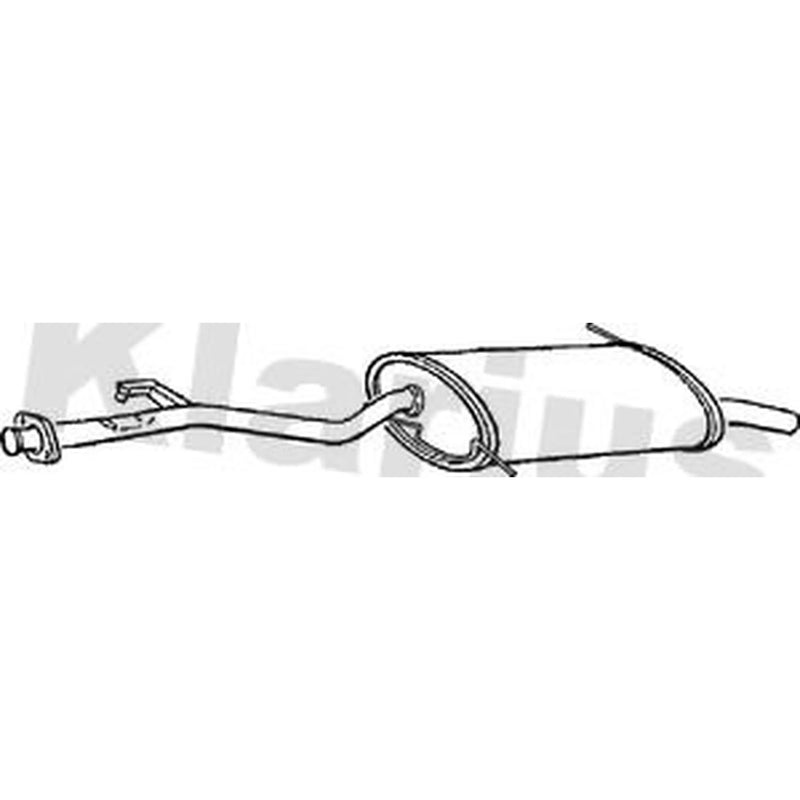 Klarius Box With Tail Pipe Rear fits BMW 3 Compact 1994-2000
