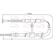 Apec Handbrake Cable Right Rear CAB1004
