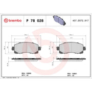 Brembo Front & Rear Brake Discs & Pads fits Subaru Impreza 2016-2017 1.6 2.0
