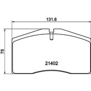 Mintex Front Brake Pad Set fits Audi 80 B4 1994-1995