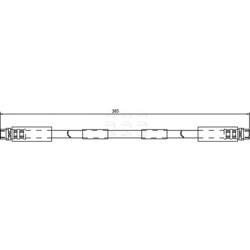 Apec Brake Hydraulic Hose Line Front HOS3631