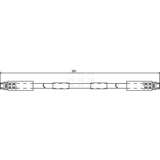 Apec Brake Hydraulic Hose Line Front fits Audi A8 D2 1994-2002 2.8 3.7 4.2