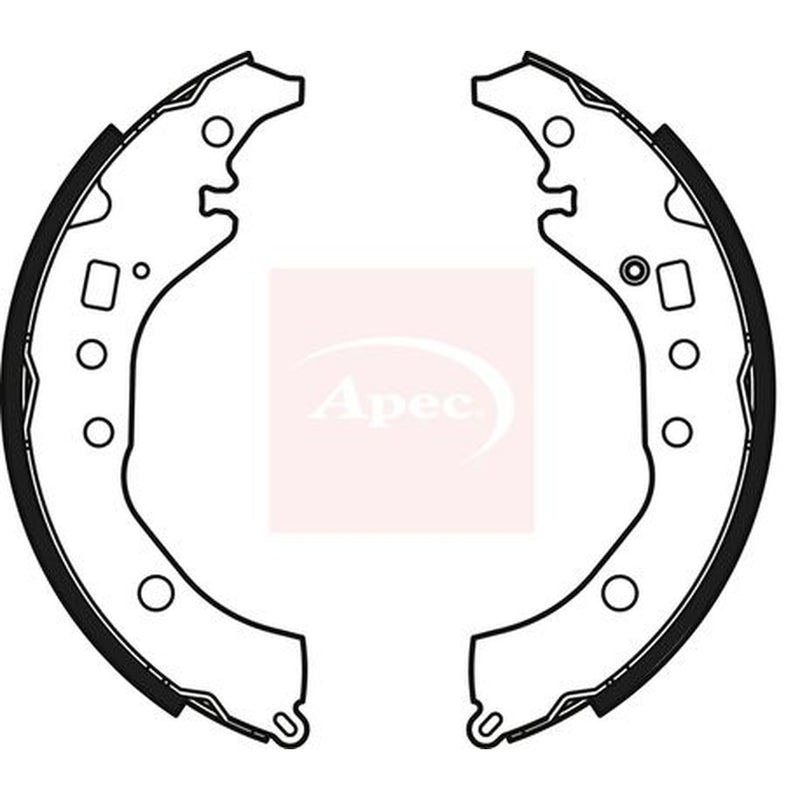 Apec Brake Shoe Set Axle Kit fits Toyota Verso S 2010-2016 1.33 1.4