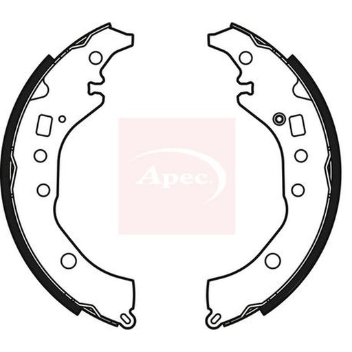 Apec Brake Shoe Set Axle Kit fits Toyota Verso S 2010-2016 1.33 1.4