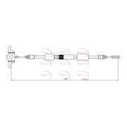 Apec Handbrake Cable Front CAB1135