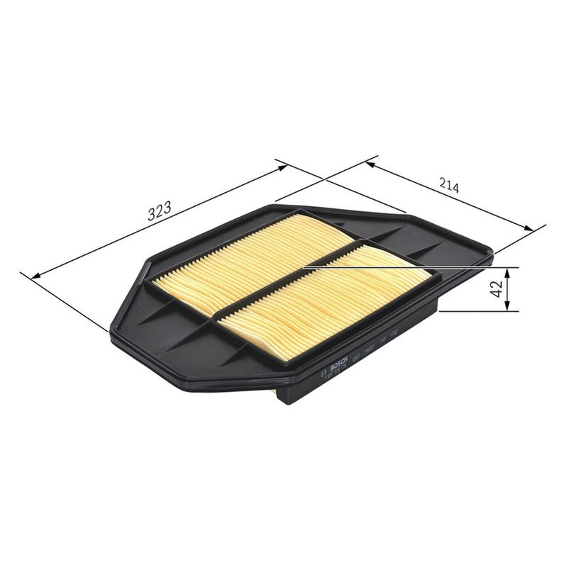 Bosch Engine Air Filter fits Honda Civic VII 2002-2005 1.7