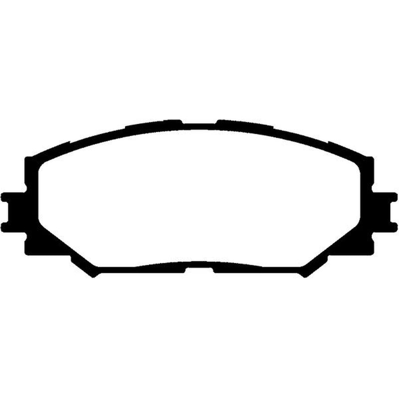 Abtex Front Brake Pad Set fits Subaru Trezia 2011 on 1.3 1.4