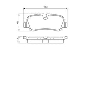 Bosch Front & Rear Pads fits Land Rover Range Rover 2002-2012 3.0 4.4