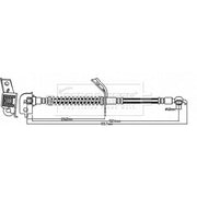 Borg & Beck Brake Hydraulic Hose Line Front Right BBH8129