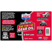 Lucas Oil 75W140 Gear Oil 946Ml 10121 Lucas Oil - Dynamic Drive