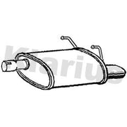 Klarius Box With Tail Pipe Rear fits Fiat 500 2007 on 1.2