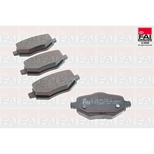 FAI Rear Brake Pad Set fits Citroën C4 III 2020-2021 1.2 1.5