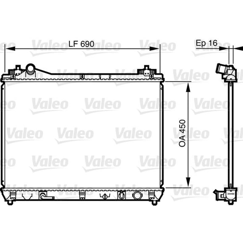 Valeo Engine Radiator 735580