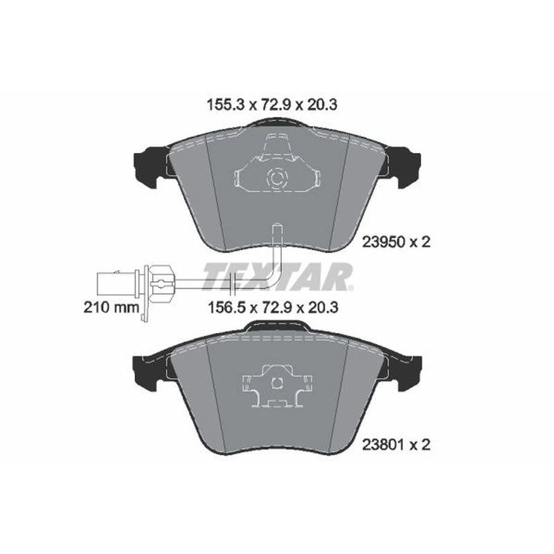 Textar Front Brake Pad Set 2395001