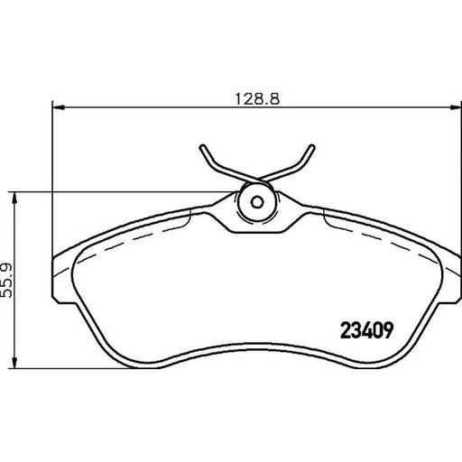 Mintex Front Brake Pad Set fits Citroën C2 2003-2010 1.4 1.6