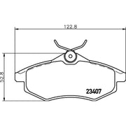 DON Front Brake Pad Set fits Citroën C2 2003-2012 1.1 1.4