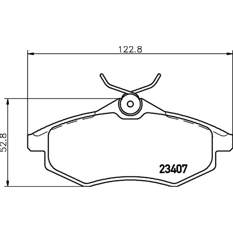 Mintex Front Brake Pad Set fits Citroën C2 2003-2012 1.1 1.4