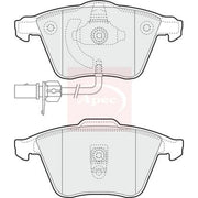 Apec Front Brake Pad Set fits Audi A6 C5 1997-2005 1.8 2.5 2.7 3.0
