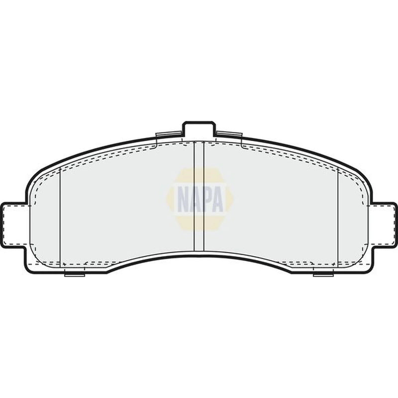 NAPA Front Brake Pad Set fits Nissan Micra II 1992-2003 1.0 1.3 1.4