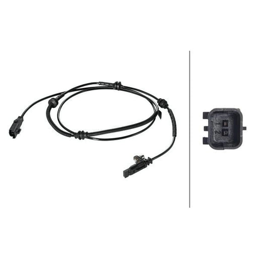 Hella ABS Wheel Speed Sensor Rear fits Citroën C6 2005-2012 2.2 2.7 3.0