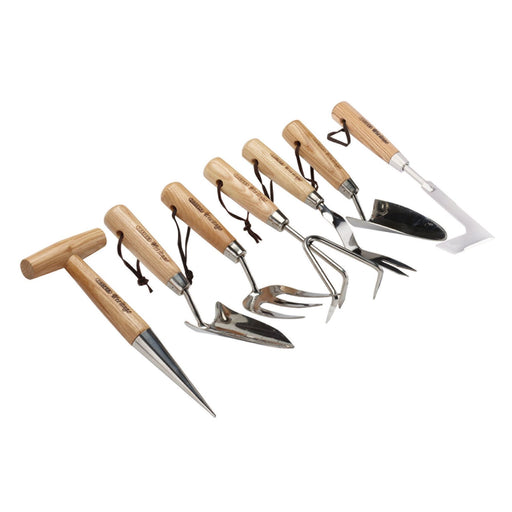 Draper Heritage Stainless Steel Garden Tool Set with Ash Handles (7 Piece) Draper - Dynamic Drive