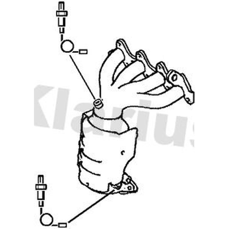 Klarius Catalyst Type Approved With Pipe fits Hyundai Getz 2002-2005 1.1