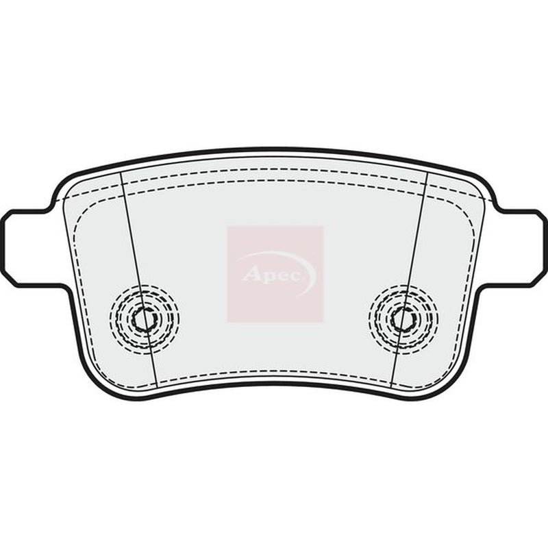 Apec Rear Brake Pad Set fits Mercedes-Benz Citan Dualiner 2012-2021