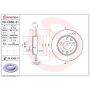 Brembo Rear Brake Solid Discs & Pads fits Renault Zoe 2018 on
