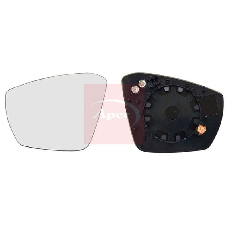 Apec Exterior Wing Mirror Glass Left fits Skoda Octavia III 2012-2020