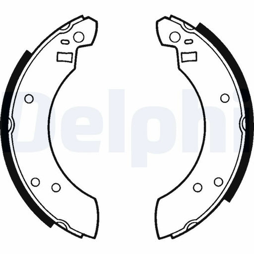 Delphi 4 x Brake Shoe Set Axle Kit fits Ford Capri 1974-1987 2.8 3.0
