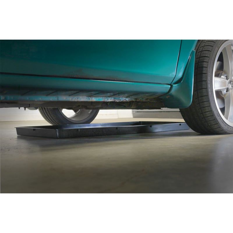 Sealey Plastic 25L Low Profile Drip Tray 1100 x 550 x 50mm Garage Fuel Pan Pits Sealey  - Dynamic Drive