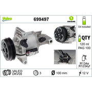Valeo Air Conditioning Compressor 699497