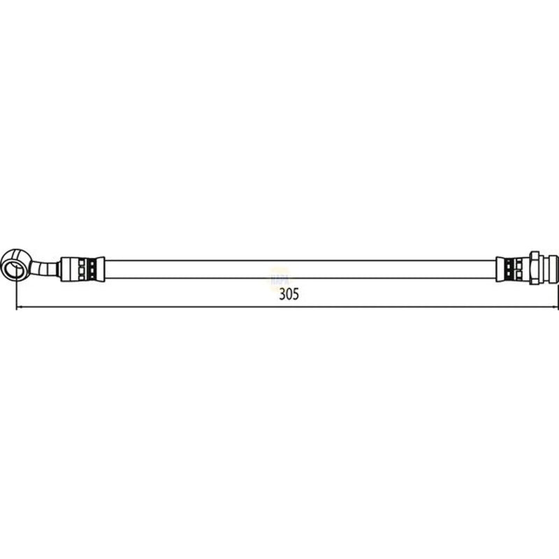 NAPA Brake Hydraulic Hose Line Rear Right NBH1403