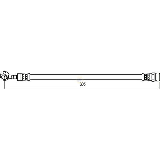 NAPA Brake Hydraulic Hose Line Rear Right NBH1403