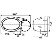 Hella Headlight Headlamp PY21W Right fits Fendt Vario 2013 on