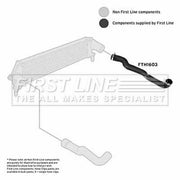 First Line Intercooler Turbo Charge Air Hose fits Land Rover Defender 2007-2016