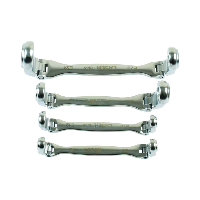 Laser Flexible Star Spanner Set 4pc 7260 Laser - Dynamic Drive